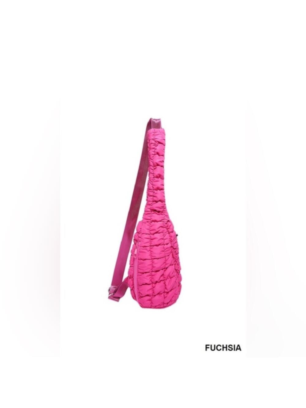 Quilted Crossbody Sling Bag - Multiple Colors